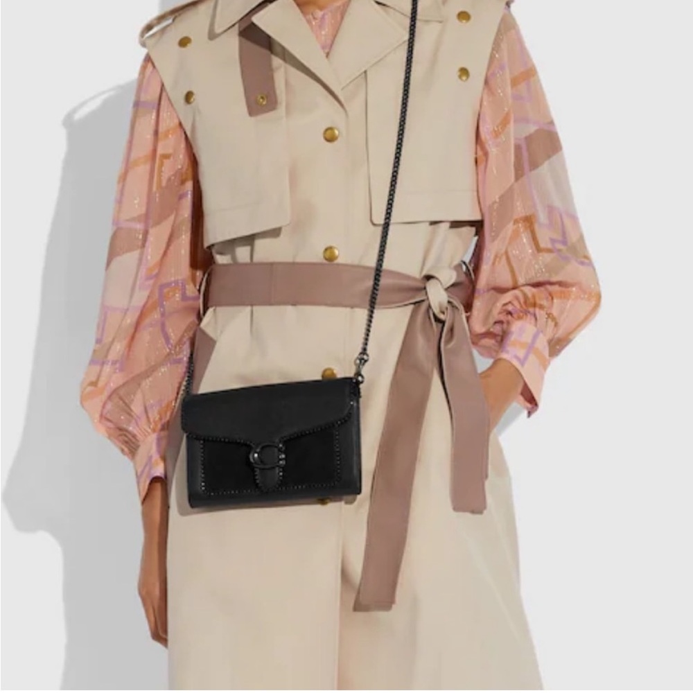 NWT COACH Tabby Clutch with bead chain - Picture 3 of 12